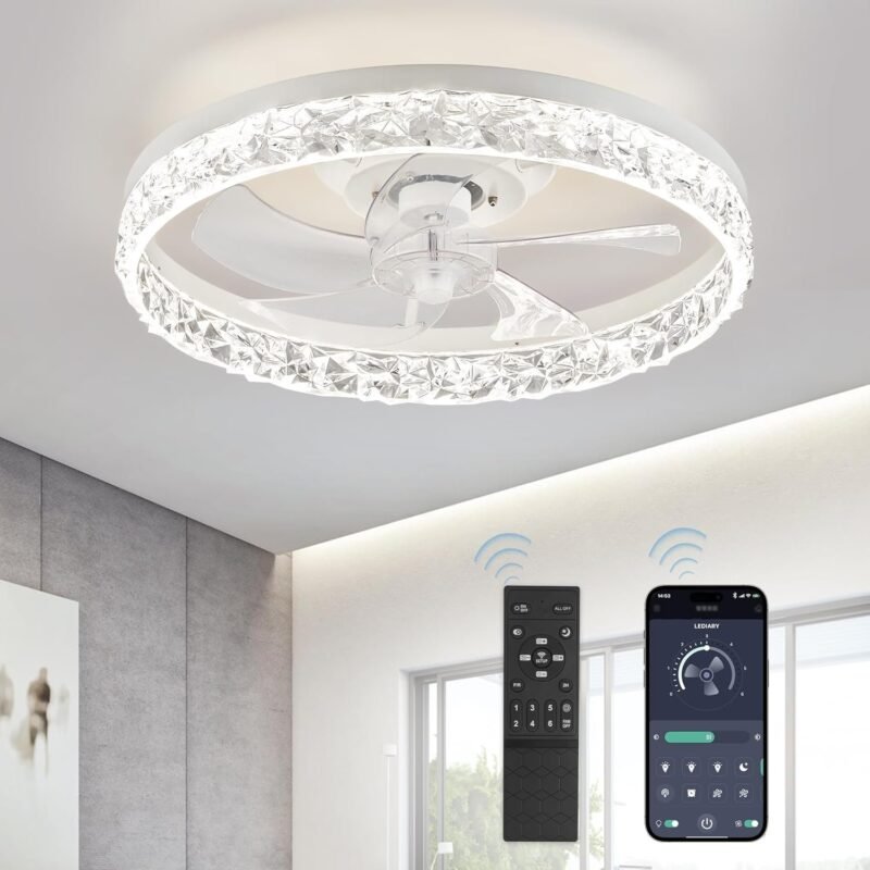 The BreezeGlow | Low-Profile Smart Ceiling Fan