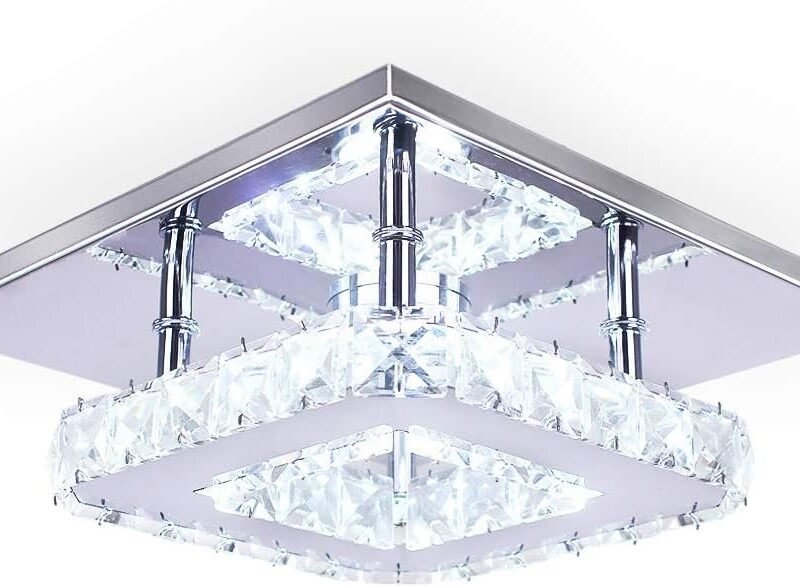 The Prisma Square | Mini Crystal LED Ceiling Light